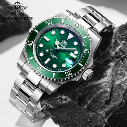 ADDIESDIVE Reloj de buceo automático para hombre Diver's 200M NH35A-H3AC - Addiesdiverelojes
