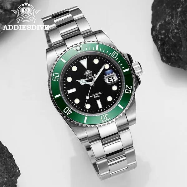 ADDIESDIVE Reloj de buceo automático para hombre Diver's 200M NH35A-H3AC - Addiesdiverelojes