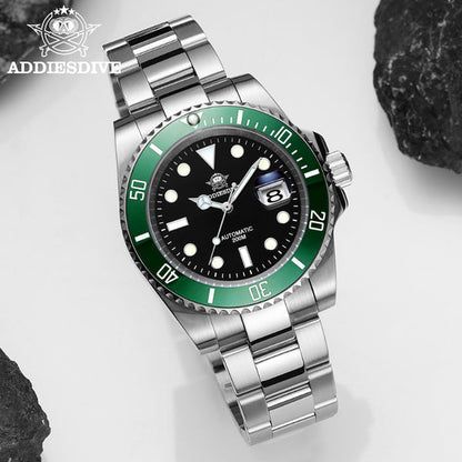 ADDIESDIVE Reloj de buceo automático para hombre Diver's 200M NH35A-H3AC - Addiesdiverelojes