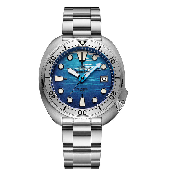 ADDIESDIVE Reloj de buceo con esfera de tortuga 3D（AD2045）-