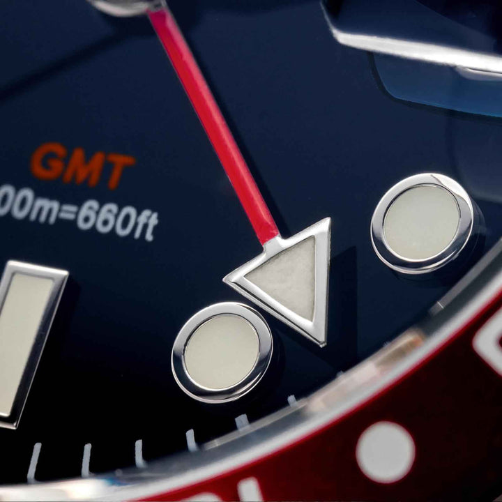 ADDIESDIVE Reloj de buceo de lujo Water Ghost GMT Reloj de cuarzo AD2050-con calendario