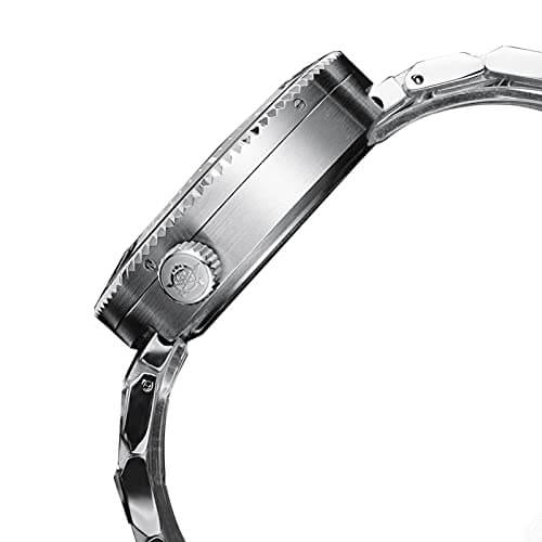 ADDIESDIVE Reloj de buceo profesional Diver 1000M 45MM (MY-H6)-divers watch-Negro-Pulsera Estilo Ostra-