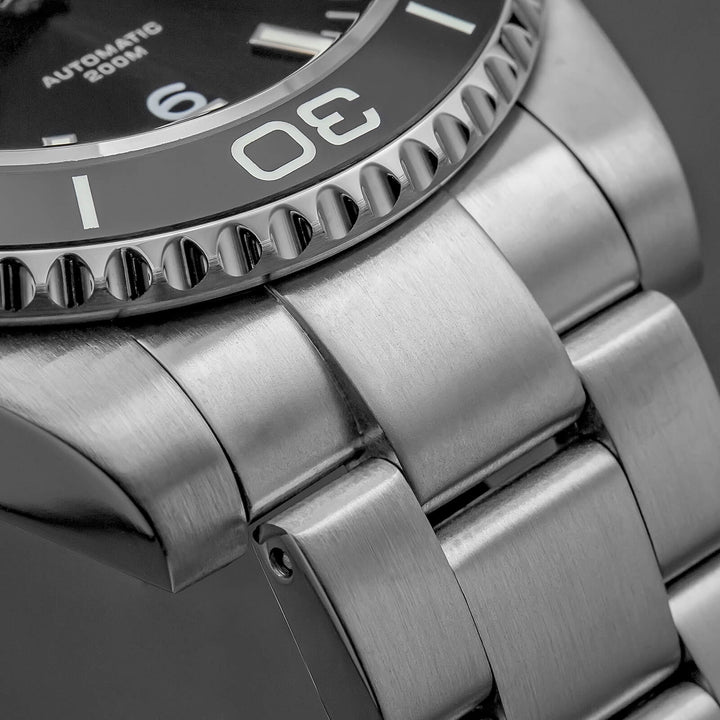 ADDIESDIVE Reloj de buceo retro NH35 de AD2085-Negro-