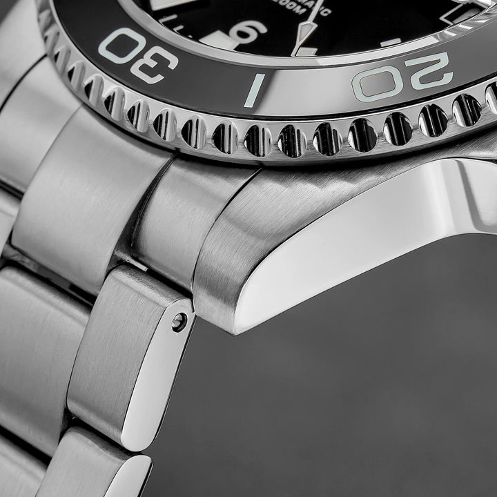 ADDIESDIVE Reloj de buceo retro NH35 de AD2085-Negro-