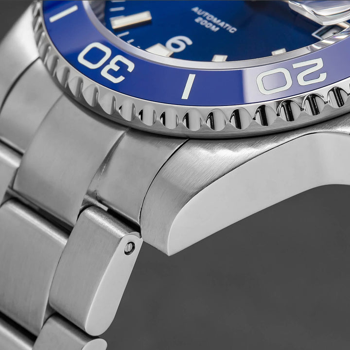 ADDIESDIVE Reloj de buceo retro NH35 de AD2085-Negro-