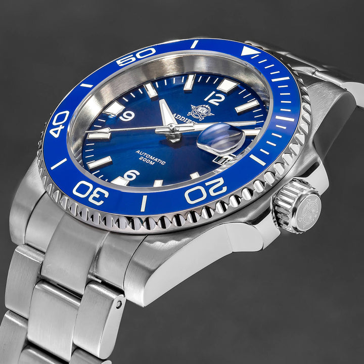 ADDIESDIVE Reloj de buceo retro NH35 de AD2085-Negro-