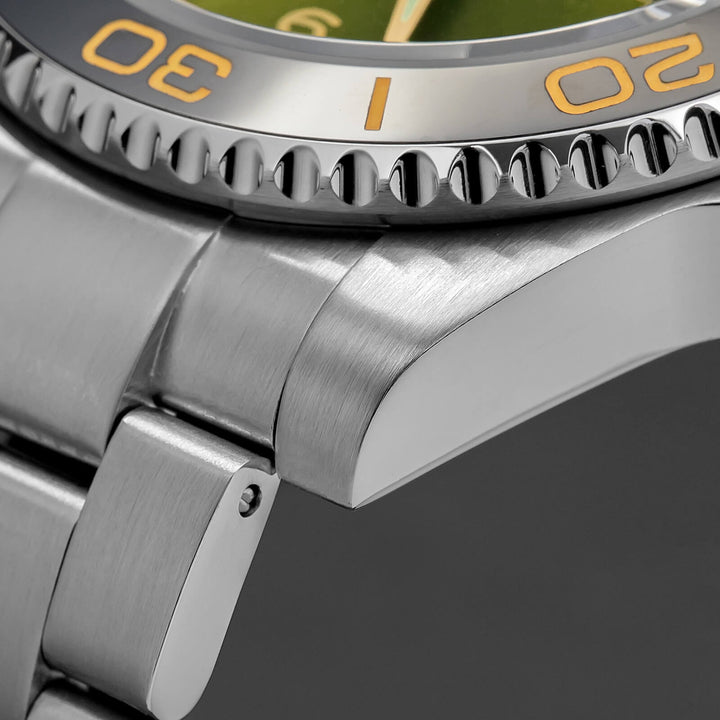 ADDIESDIVE Reloj de buceo retro NH35 de AD2085-Negro-