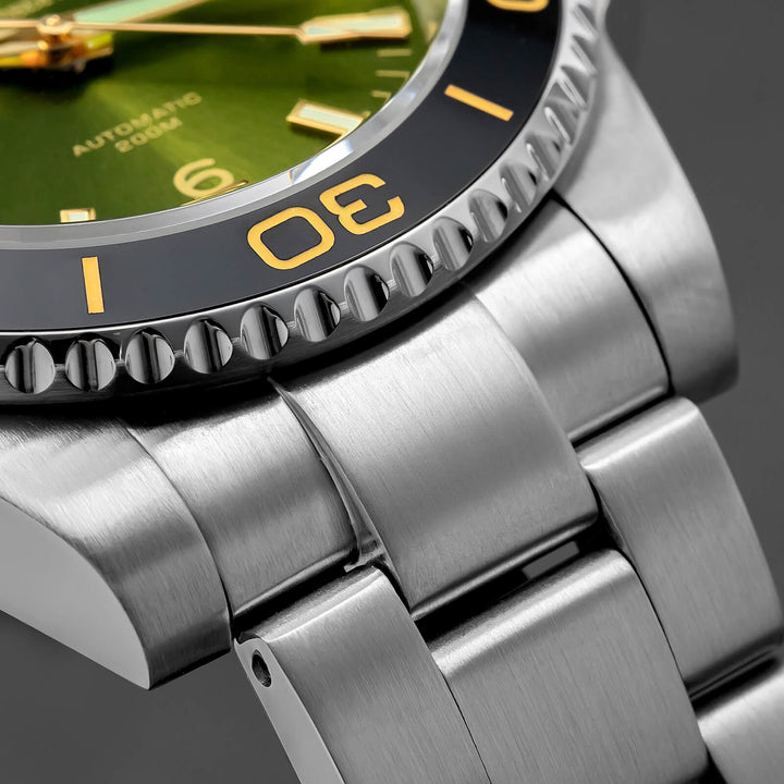 ADDIESDIVE Reloj de buceo retro NH35 de AD2085-Negro-