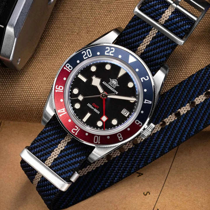ADDIESDIVE Reloj de cuarzo 39mm BB58 GMT AD2044 - Addiesdiverelojes
