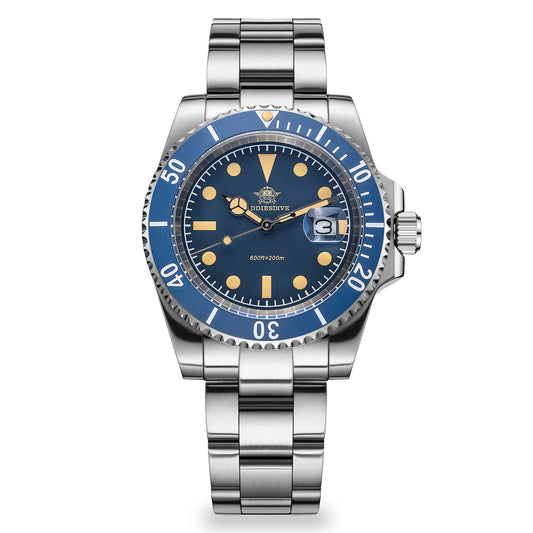 ADDIESDIVE Reloj de cuarzo Retro Sub AD2054-Azul-