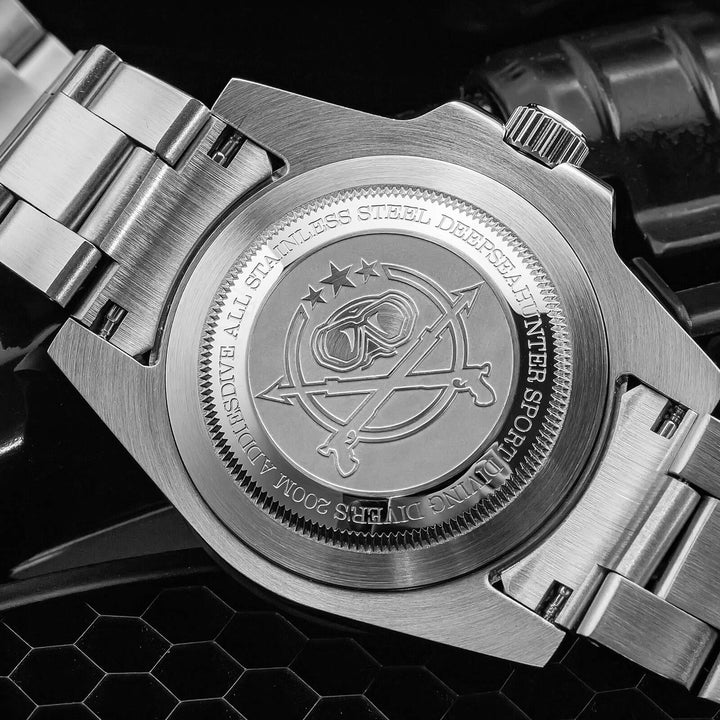 ADDIESDIVE Reloj de cuarzo Retro Sub AD2054-Negro-