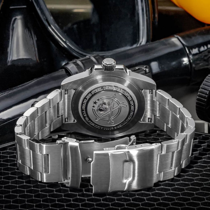 ADDIESDIVE Reloj de cuarzo Retro Sub AD2054-Negro-