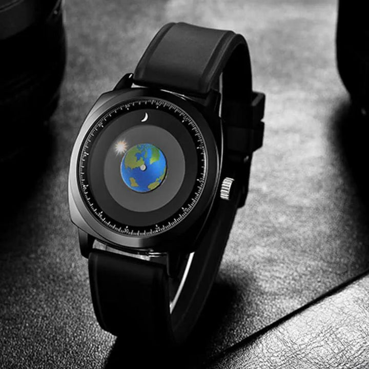 ADDIESDIVE Reloj de cuarzo impermeable de los hombres de la juventud del diseño único del dial Watch(1704) - Addiesdiverelojes