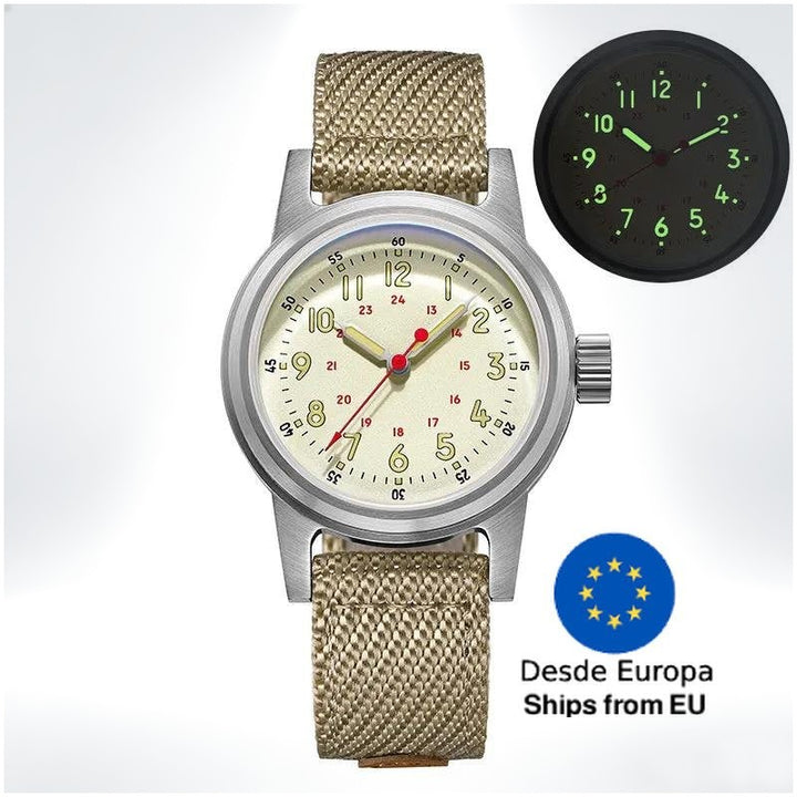 ADDIESDIVE Reloj mecánico vintage de 36 mm AD2076 - Addiesdiverelojes
