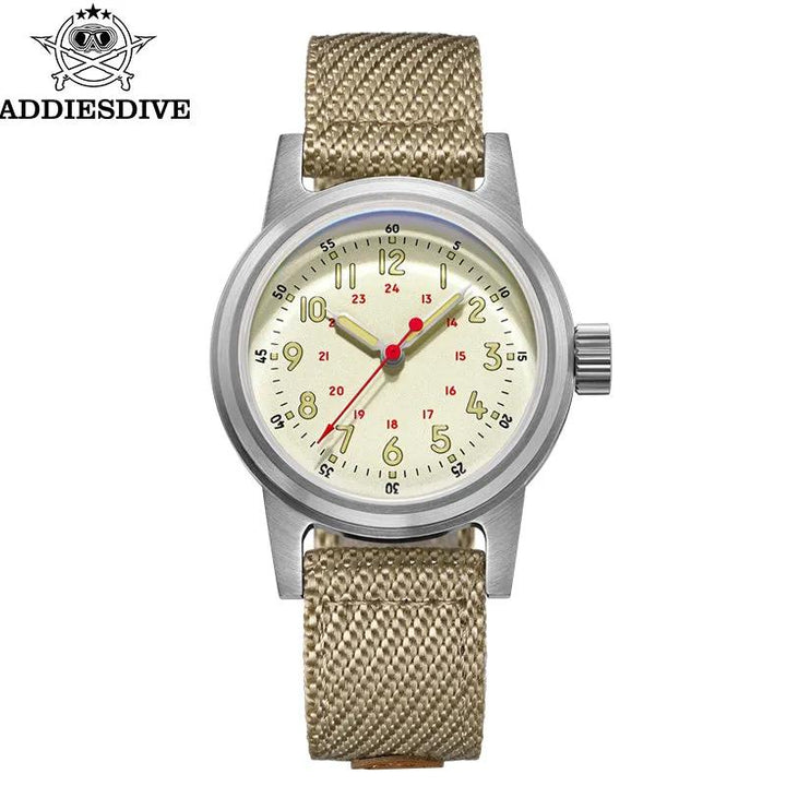 ADDIESDIVE Reloj mecánico vintage de 36 mm AD2076 - Addiesdiverelojes
