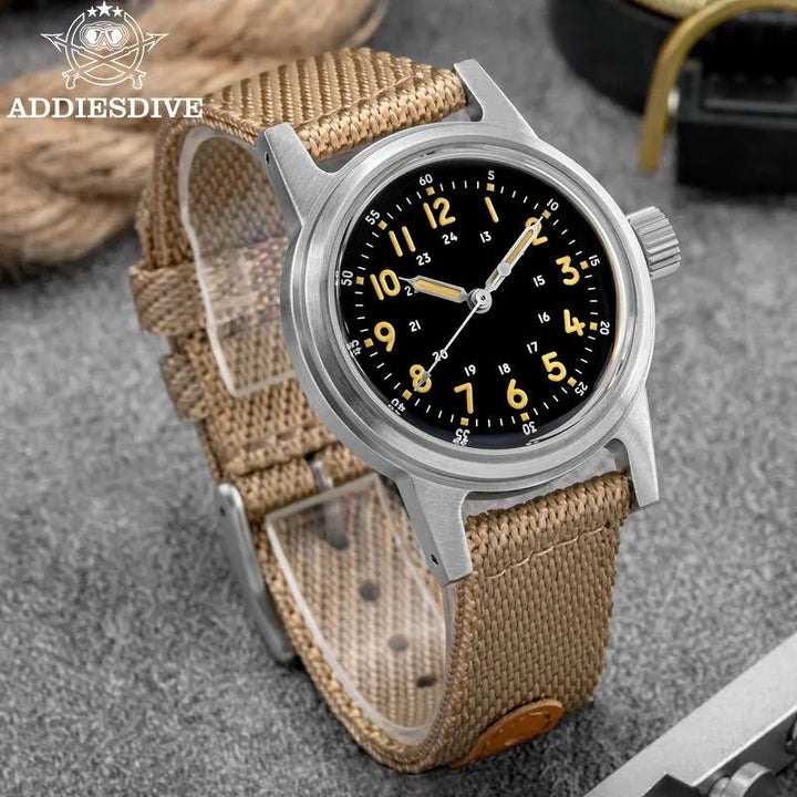 ADDIESDIVE Reloj mecánico vintage de 36 mm AD2076 - Addiesdiverelojes