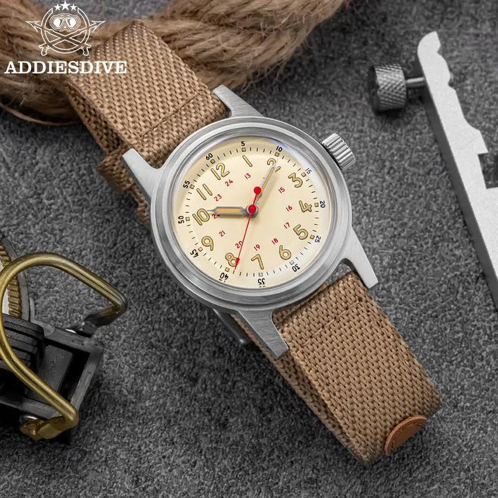 ADDIESDIVE Reloj mecánico vintage de 36 mm AD2076 - Addiesdiverelojes