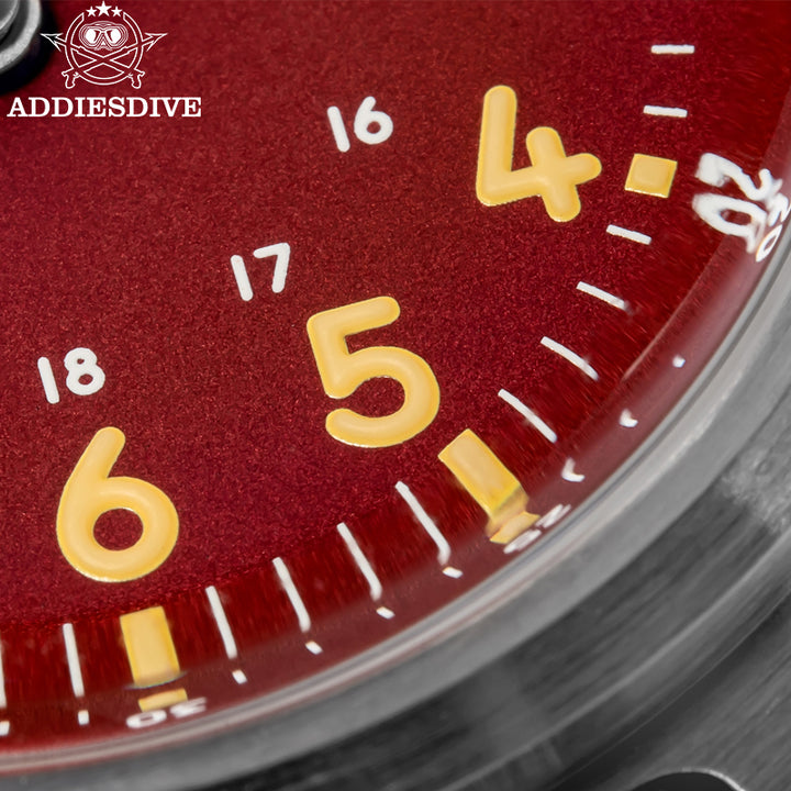 ADDIESDIVE Reloj mecánico vintage de 36 mm AD2076-Beige-