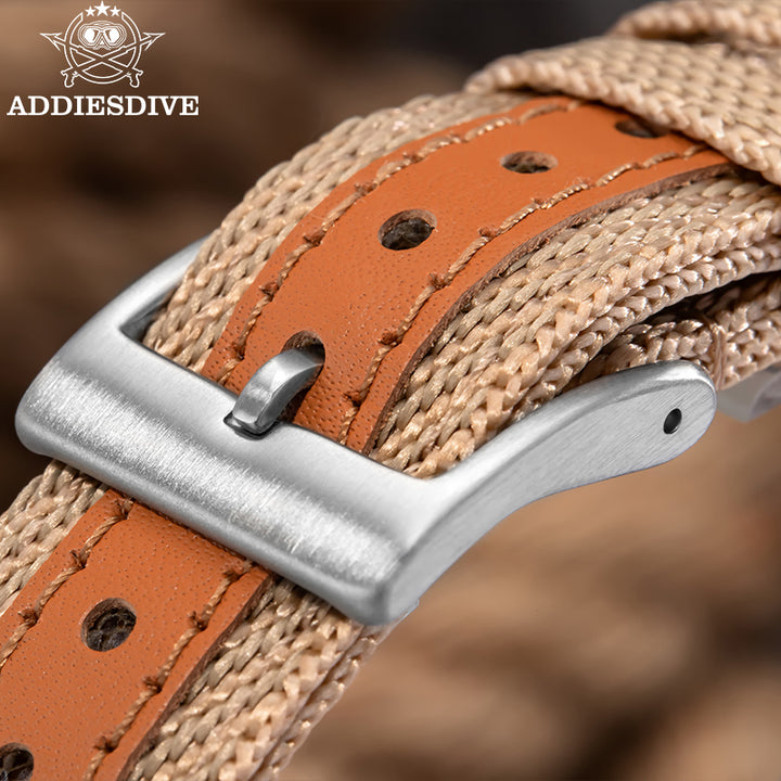 ADDIESDIVE Reloj mecánico vintage de 36 mm AD2076-Beige-