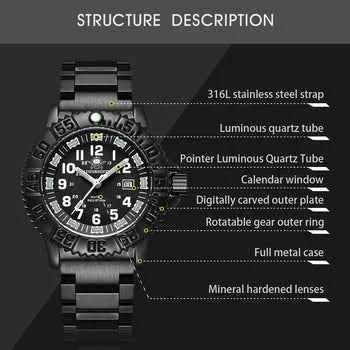 ADDIESDIVE Reloj militar deportivo al aire libre Reloj de cuarzo para hombre 50m resistente al agua (050s) - Addiesdiverelojes