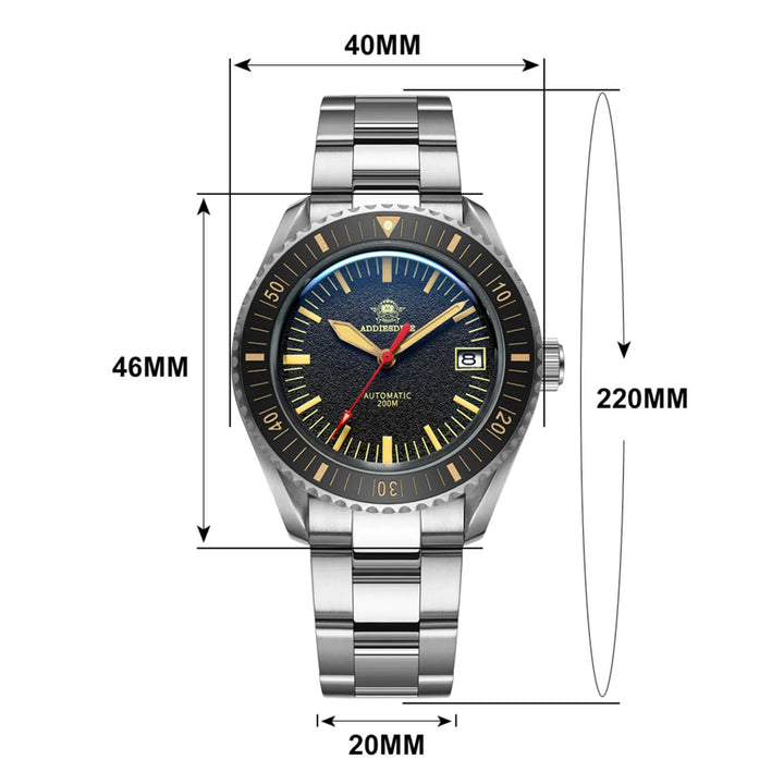 ADDIESDIVE® Scuba Vintage Reloj de buceo automático para hombre (AD2105) - Addiesdiverelojes