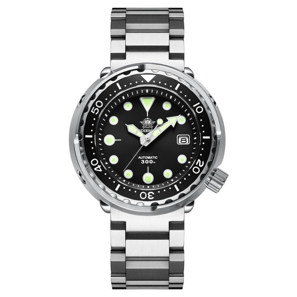 ADDIESDIVE® Tuna 300M Reloj de buceo automático Tuna Diver 3 Colores ( MY-H5)-divers watch-Negro-Correa Oyster-