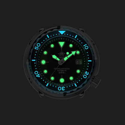 ADDIESDIVE® Tuna 300M Reloj de buceo automático Tuna Diver 3 Colores ( MY-H5)-divers watch-Negro-Correa Oyster-