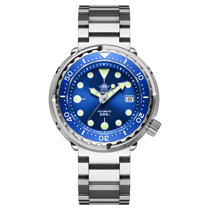ADDIESDIVE® Tuna 300M Reloj de buceo automático Tuna Diver 3 Colores ( MY-H5)-divers watch-Azul-Correa Oyster-