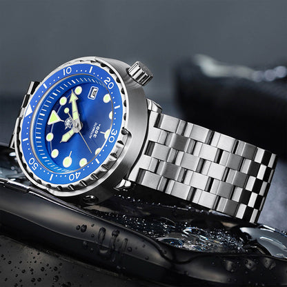 ADDIESDIVE® Tuna 300M Reloj de buceo automático Tuna Diver 3 Colores ( MY-H5)-divers watch-Negro-Correa Oyster-