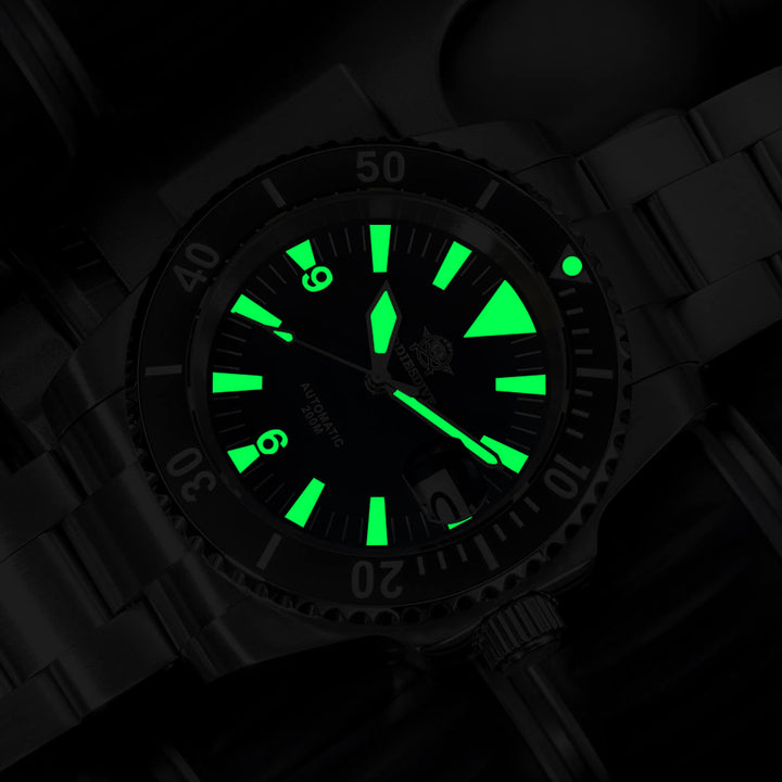 ADDIESDIVE Reloj de buceo Retro Sword Sub NH35 AD2064-Negro-