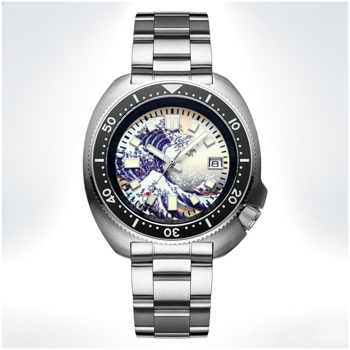 ADDIESIVE Reloj de buceo Cristal de zafiro sintético Esfera luminosa 200M H8-Surf - Addiesdiverelojes