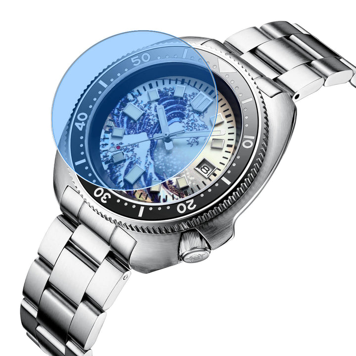 ADDIESIVE Reloj de buceo Cristal de zafiro sintético Esfera luminosa 200M H8-Surf-watch-