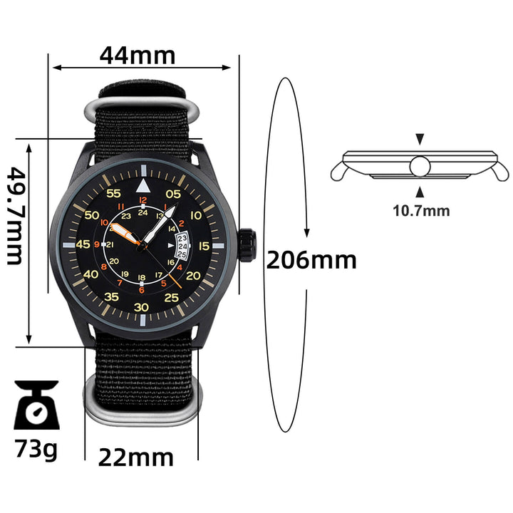 Addiesdive MY-1508 – Reloj Deportivo de Cuarzo Estilo Militar - Addiesdiverelojes