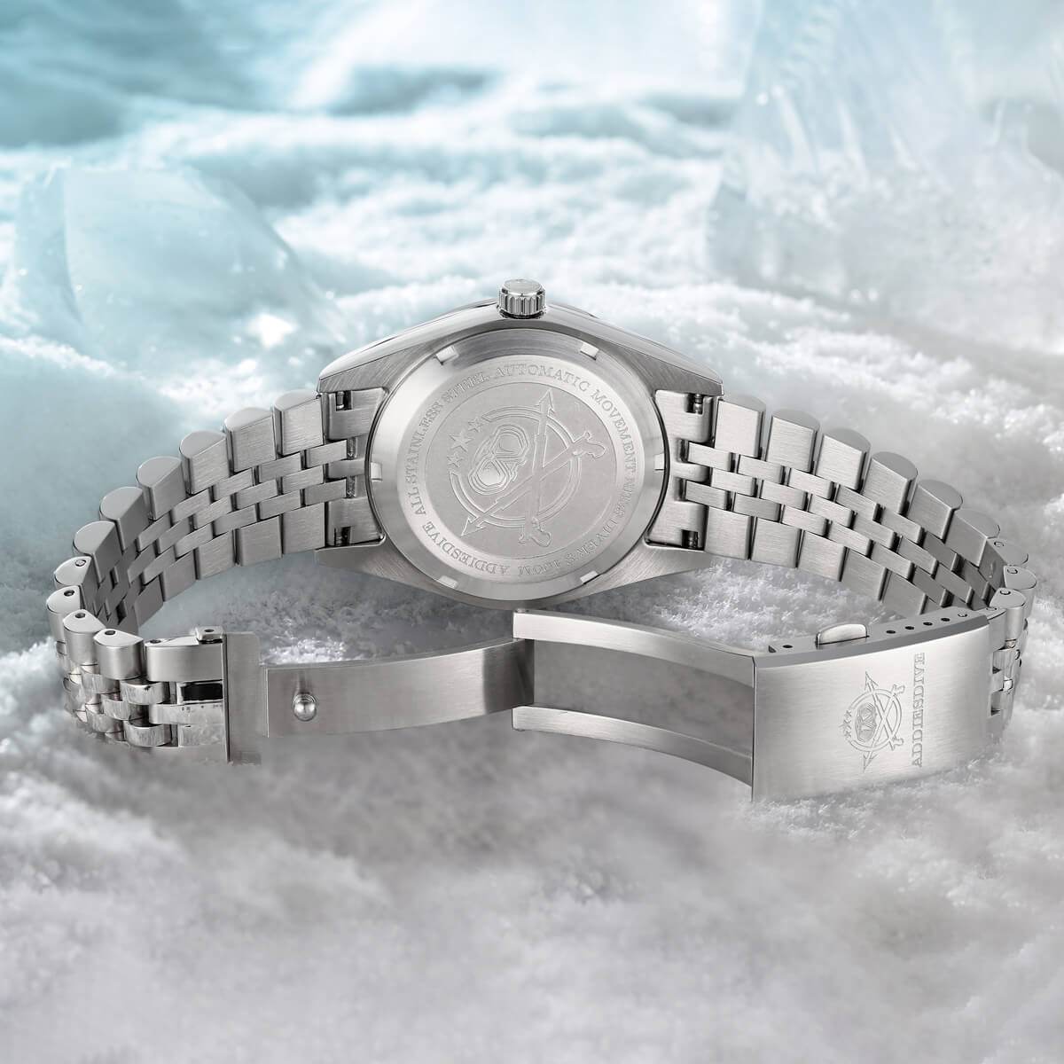 Addiesdive Reloj automático 39mm 3D Sea of Clouds Dial（AD2041）-