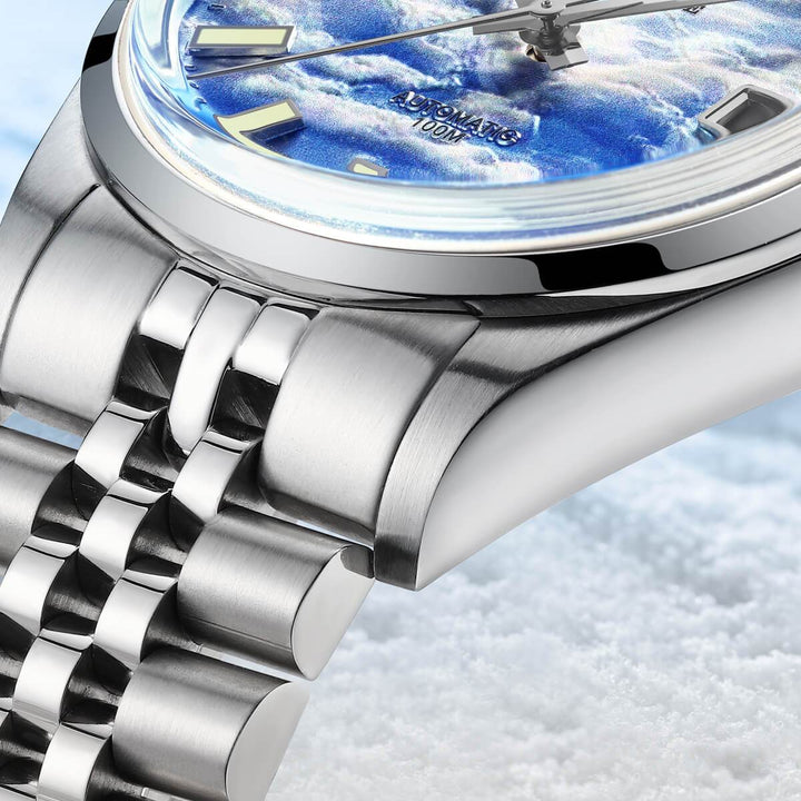 Addiesdive Reloj automático 39mm 3D Sea of Clouds Dial（AD2041）-
