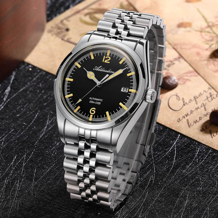 Addiesdive Reloj automático 39mm Diver's 100M NH35 (AD2038)-