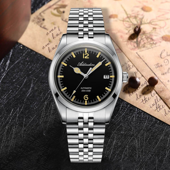 Addiesdive Reloj automático 39mm Diver's 100M NH35 (AD2038)-