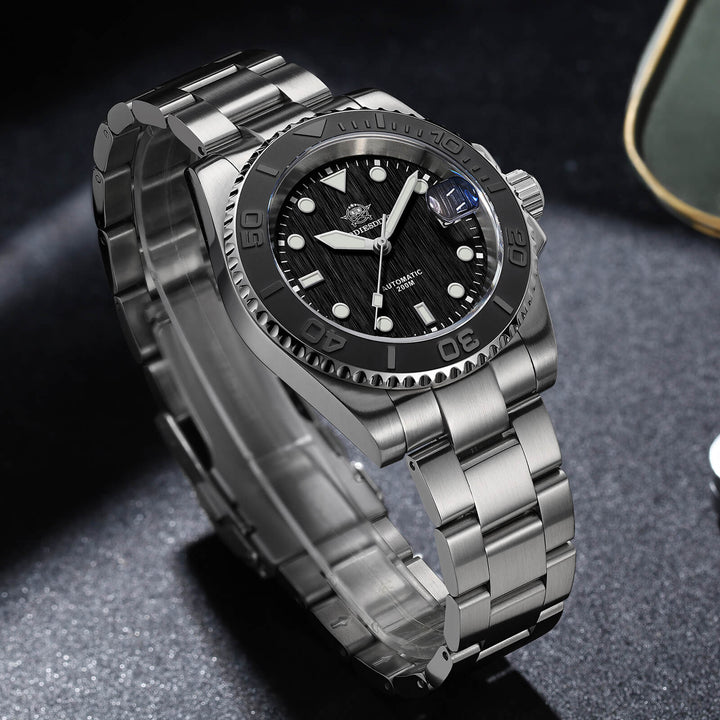 Addiesdive Reloj de Buceo Modern Sub AD2087-Negro-