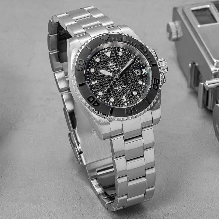 Addiesdive Reloj de Buceo Modern Sub AD2087-Negro-