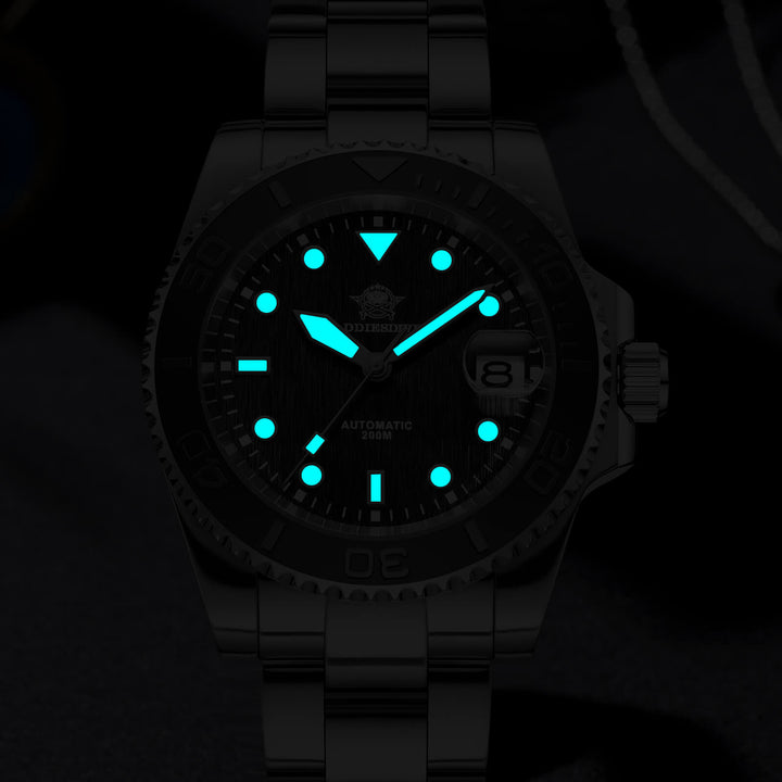 Addiesdive Reloj de Buceo Modern Sub AD2087-Negro-
