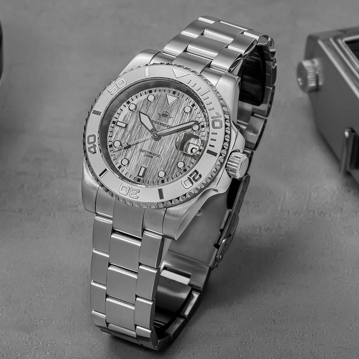 Addiesdive Reloj de Buceo Modern Sub AD2087-Negro-