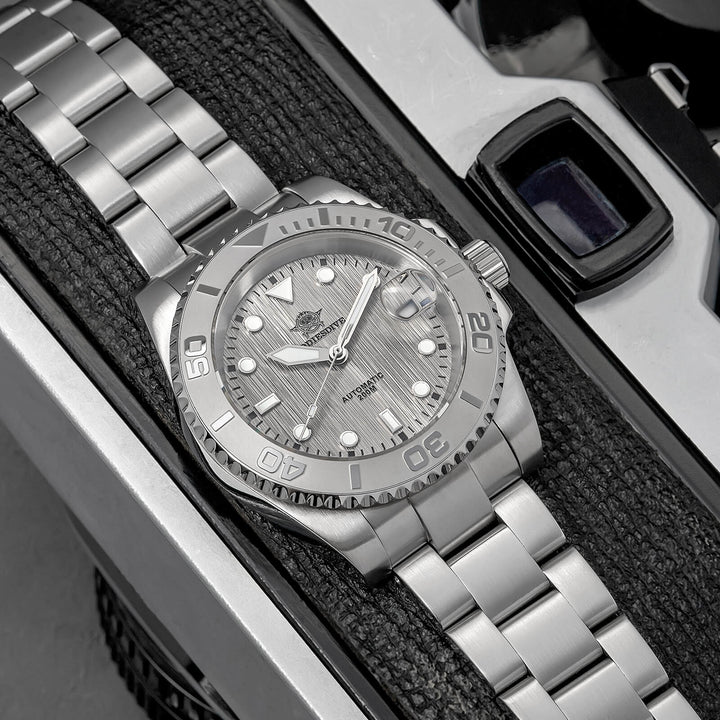 Addiesdive Reloj de Buceo Modern Sub AD2087-Negro-