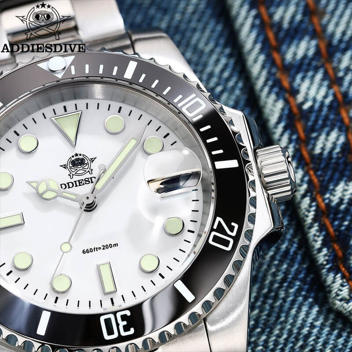 Addiesdive Reloj de cuarzo 200M NH35 (H3D-QZ)-