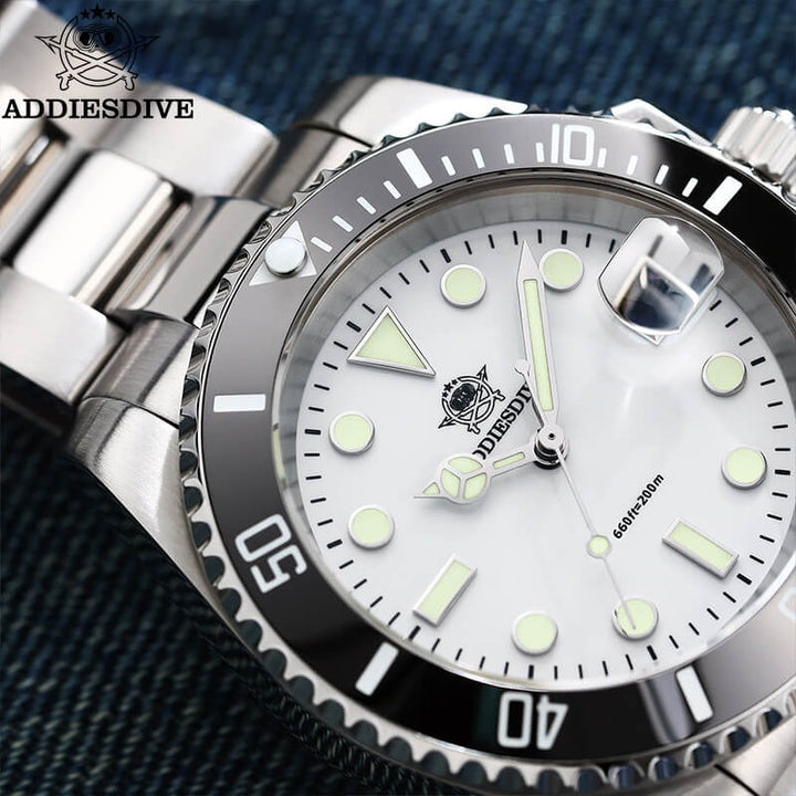 Addiesdive Reloj de cuarzo 200M NH35 (H3D-QZ)-