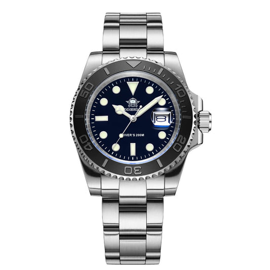 Addiesdive Reloj de cuarzo 41mm Diver's 200M (MY-H3C)-divers watch-Negro-