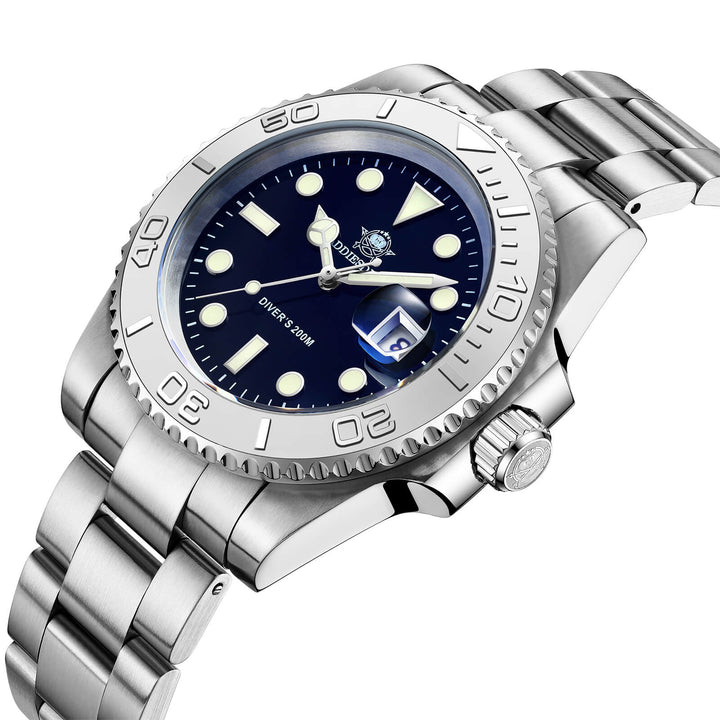 Addiesdive Reloj de cuarzo 41mm Diver's 200M (MY-H3C)-divers watch-Plata-
