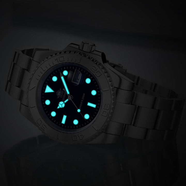 Addiesdive Reloj de cuarzo 41mm Diver's 200M (MY-H3C)-divers watch-Plata-