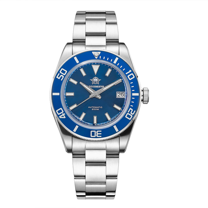 Addiesdive Retro Sub 39mm NH35 Reloj para Hombre AD2084-Azul-