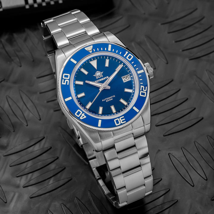 Addiesdive Retro Sub 39mm NH35 Reloj para Hombre AD2084-Verde-