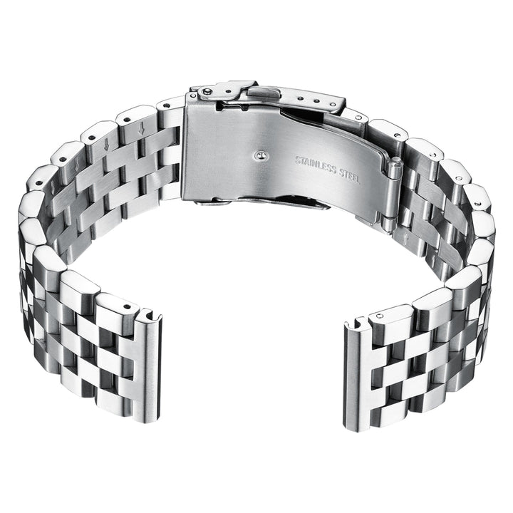 Correa de reloj de acero inoxidable para hombres 22mm，Adecuado para ADDIESDIVE MY-H5，MY-H6.-3 Filas-22mm-